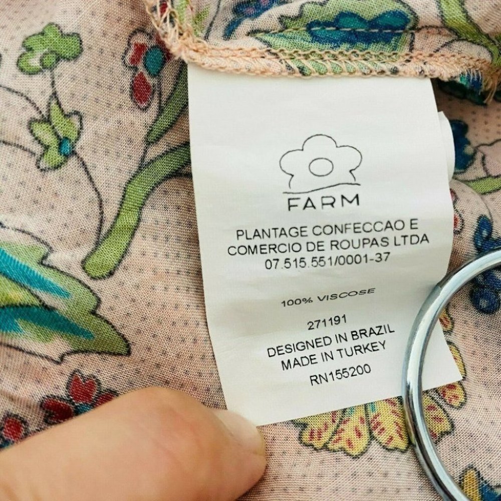 Farm Rio Women's Size Small Maxi Long Wrap Dress - Picture 9 of 9